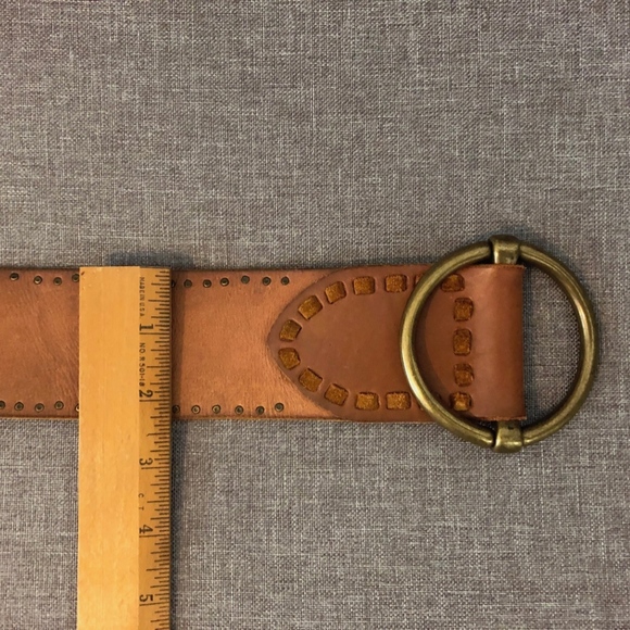 LUCKY BRAND Leather belt with brass buckle main image 5